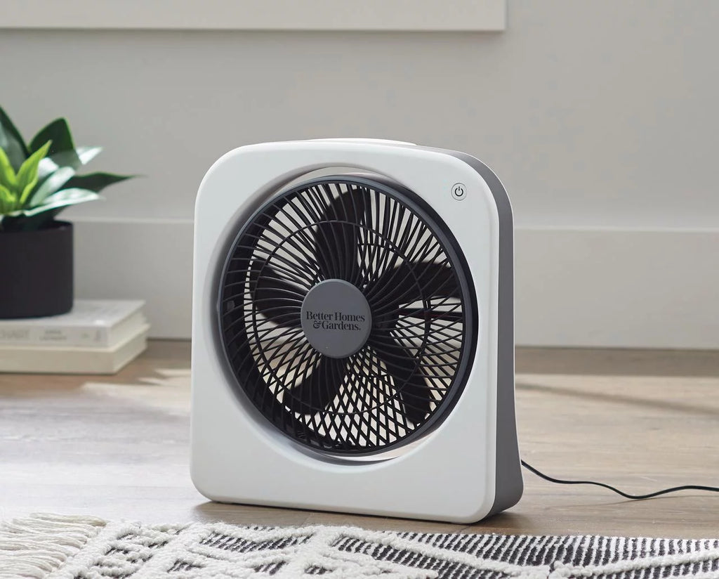 9 Dual Power Portable Fan, 3 Speeds, Adjustable Tilt, Black G1999
