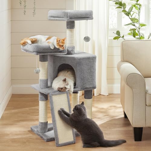 45.3-Inch Cat Tree with Scratching Post and Ramp Q34658