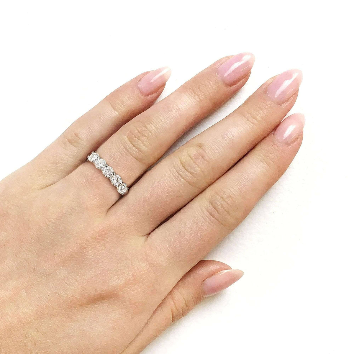 14K Yellow Gold Moissanite Bridal Wedding Band R64772