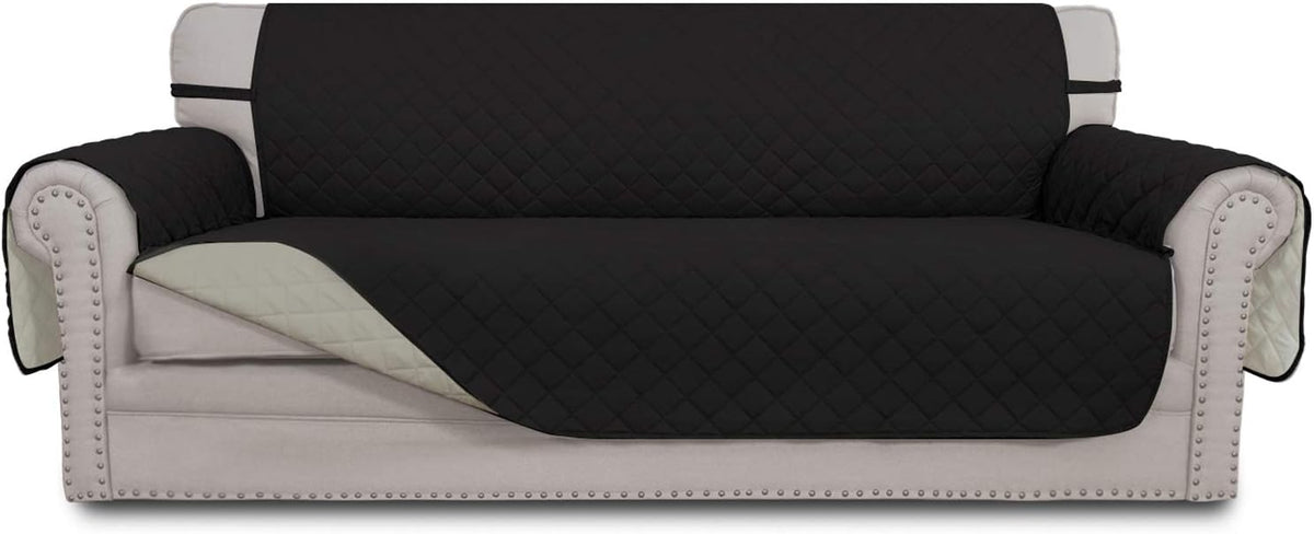Sofa Slipcover Reversible Water Resistant Couch Cover with Elastic Straps Y803682