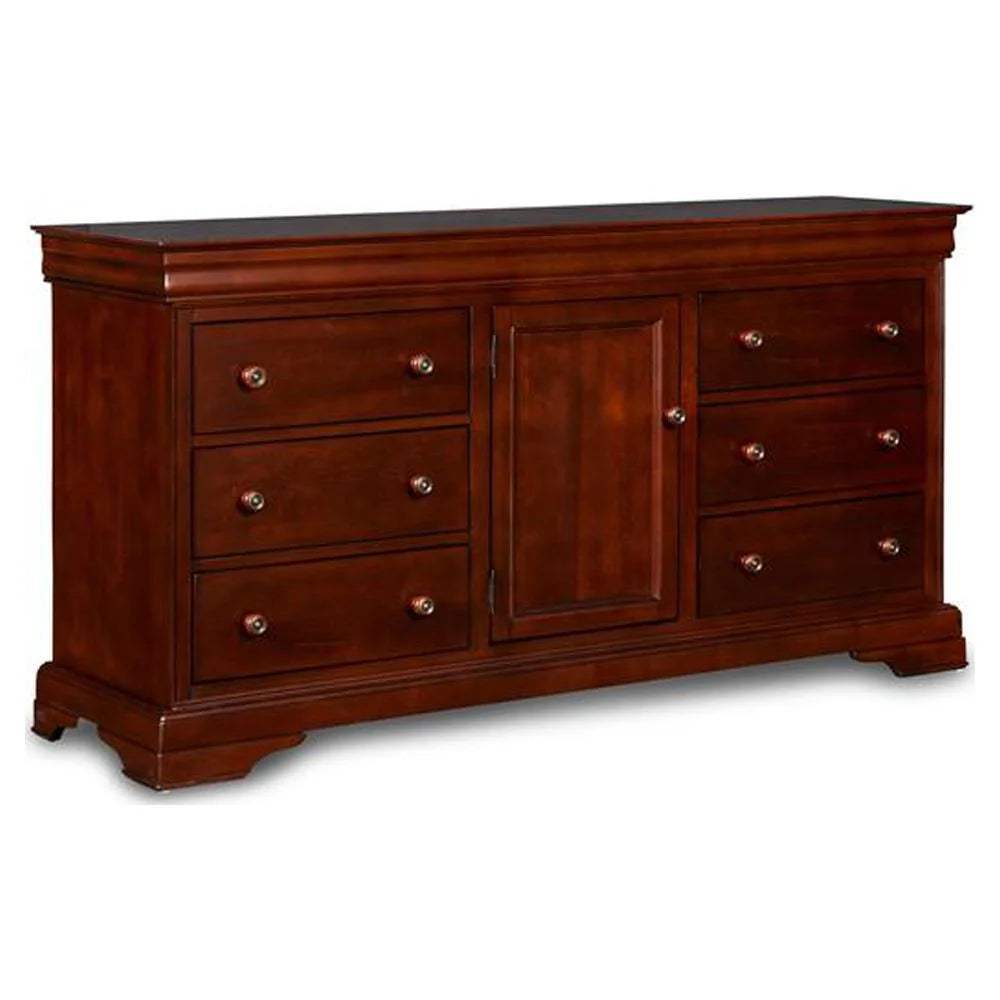 Solid Wood Engineered Wood Dresser in Cherry L7028