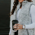 Faux Fur Sherpa Fleece Vest N1621