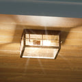 Urban Bronze Clear Water Glass Outdoor Ceiling Light Y24256