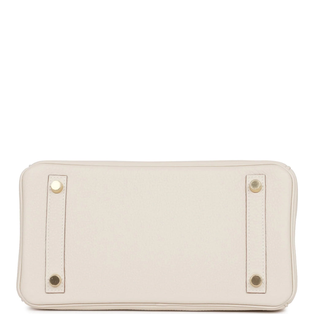 Birkin 25 Craie Togo Gold Hardware P381