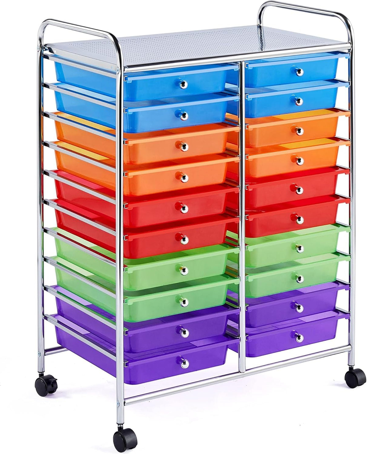 20 Drawers Rolling Storage Cart on Wheels T532
