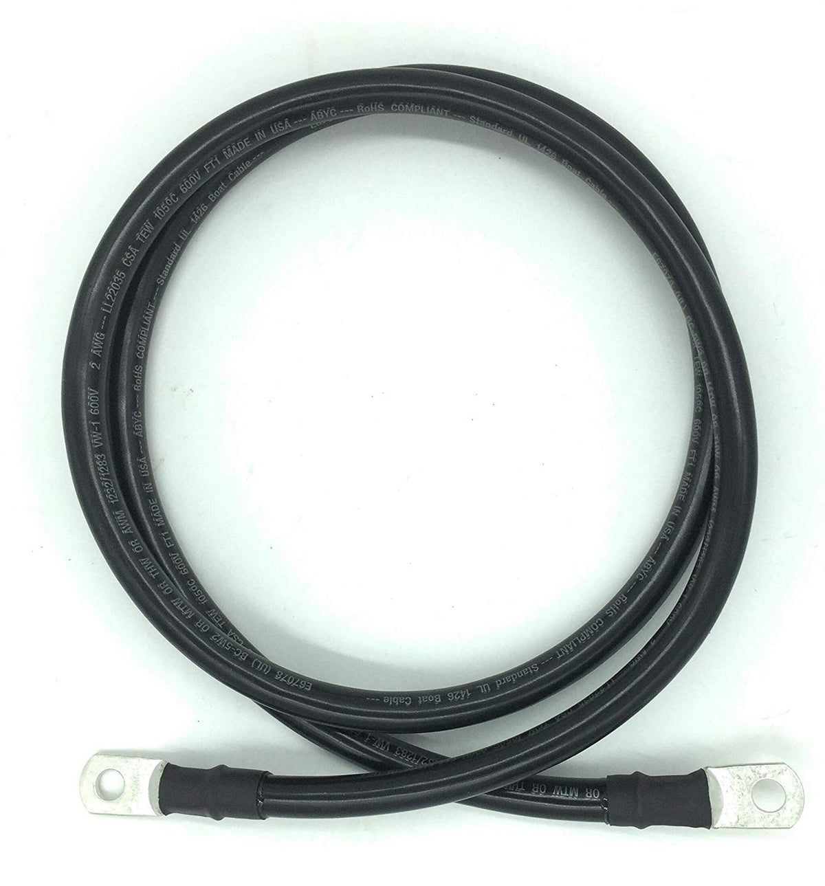 2 AWG Marine Grade Battery Cables with 3/8” Lugs K9056