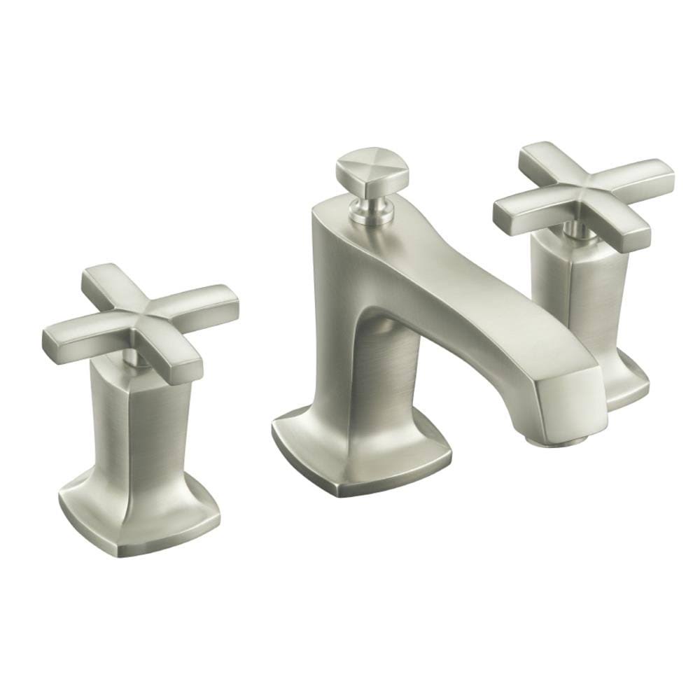 Vibrant Brushed Nickel Widespread Bathroom Faucet P9094