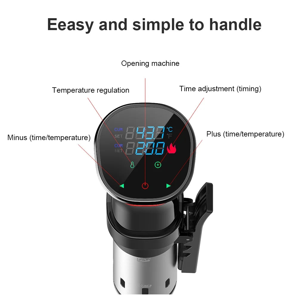 1100 Watts LCD Digital Display Waterproof Immersion Circulator U3504