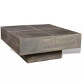 Dark Brown Square Solid Mango Wood Coffee Table C56463