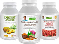 3 Product Digestive Bundle 30 Capsules Each J988