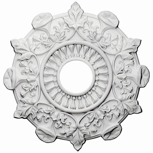17 1/2x22OD x 4x22ID x 1x22P Hand-Painted Ceiling Medallion E843825
