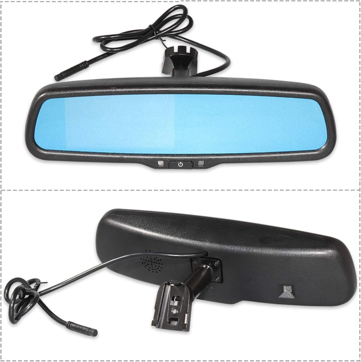 Tailgate Handle Backup Reverse Camera with 4.3 inch Rear View Mirror Monitor Kit R46980
