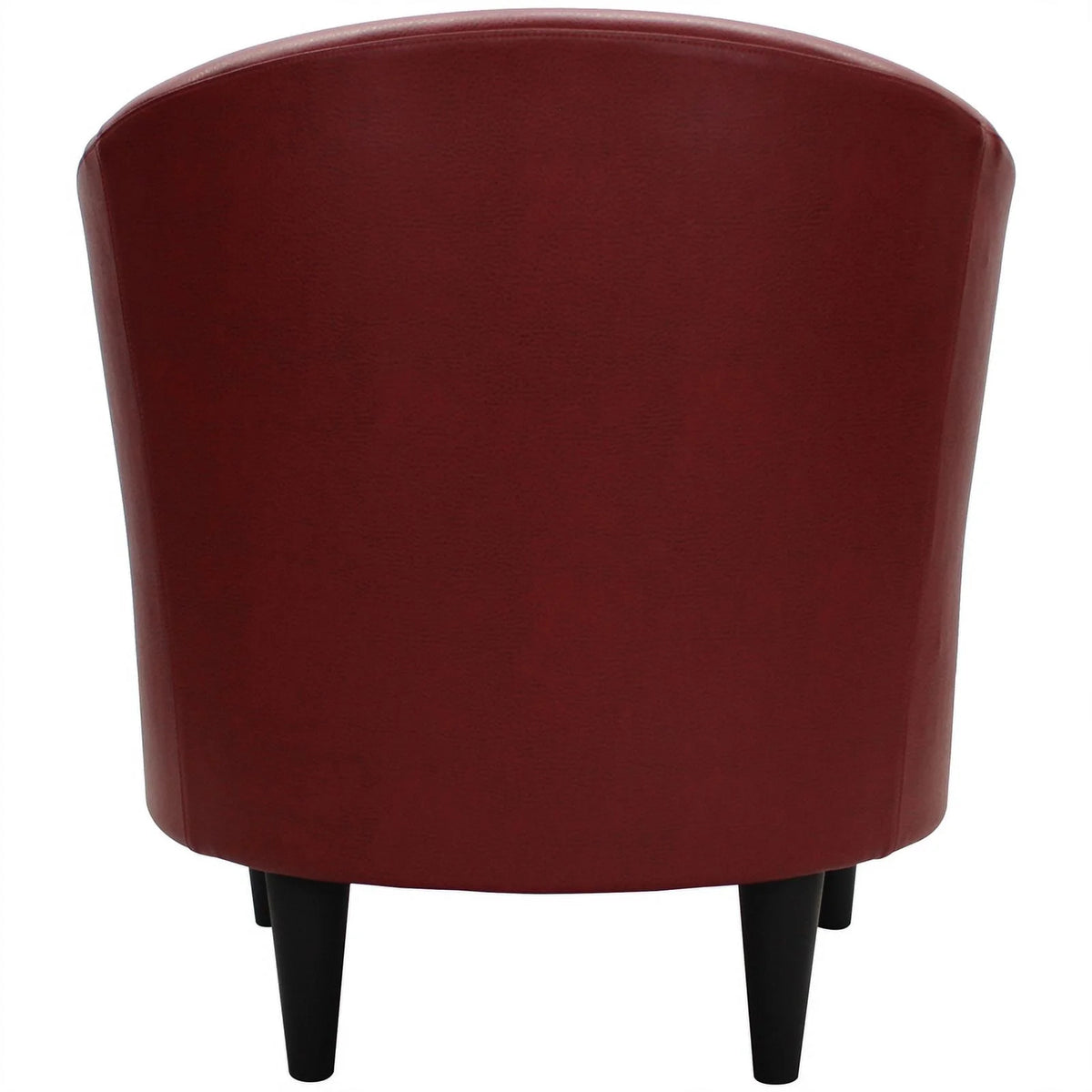 Red Faux Leather Club Chair G6528