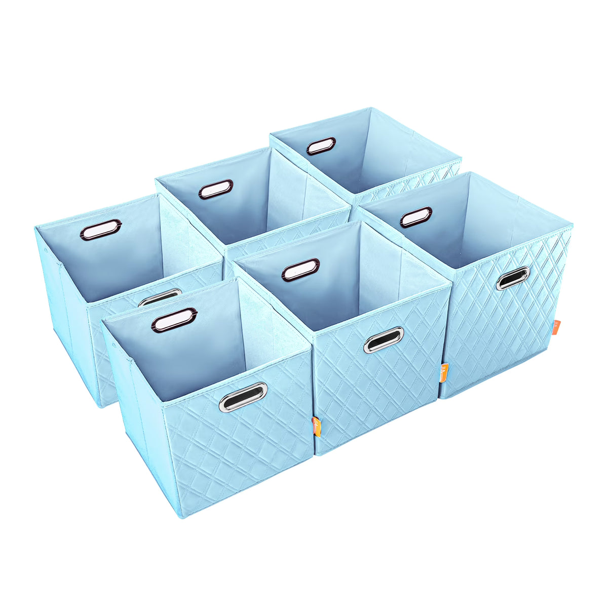 Blue Storage Cube Bins with Air Freshener I500