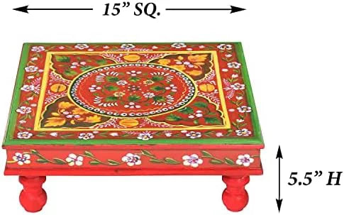 Hand Painted Wood Stacking Table Z93563