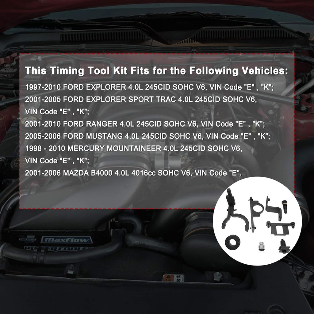 8 PCS Timing Tool Kit for 4.0L SOHC V6 Engines Y99535