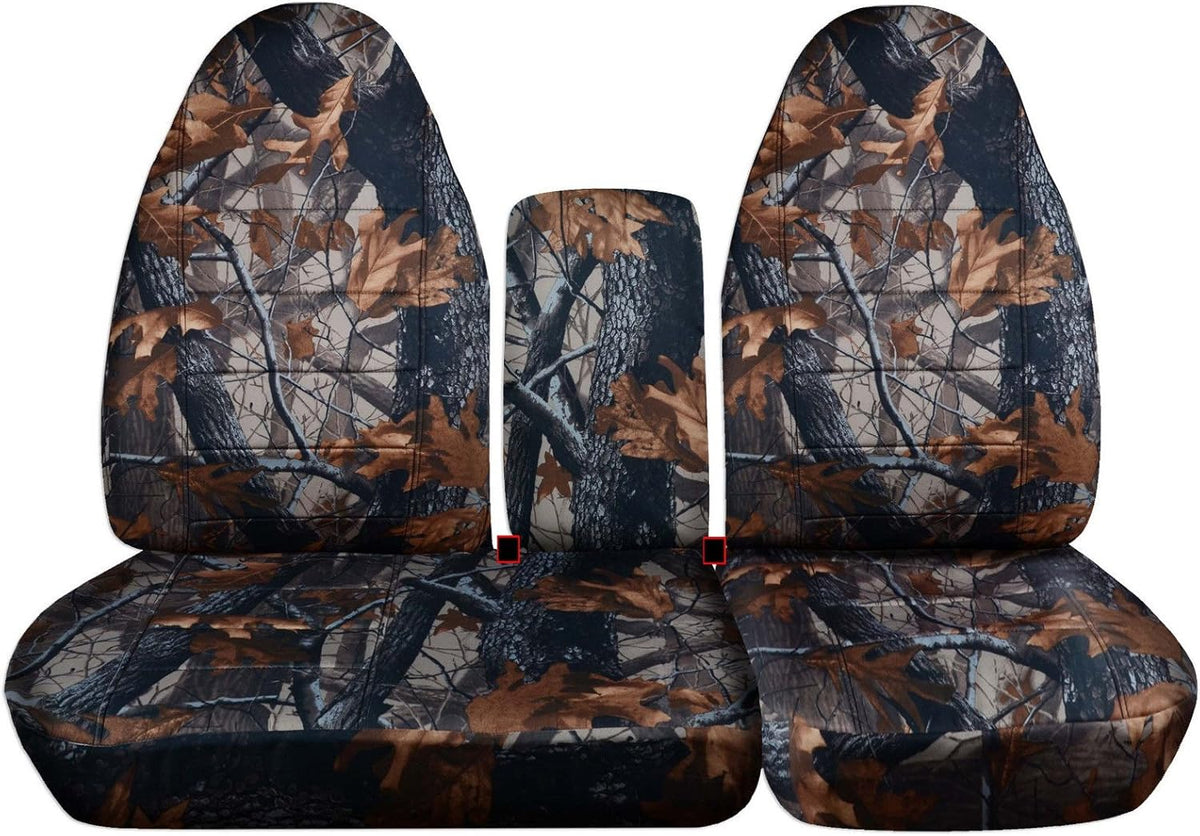 Camo Truck Seat Covers Gray W6908