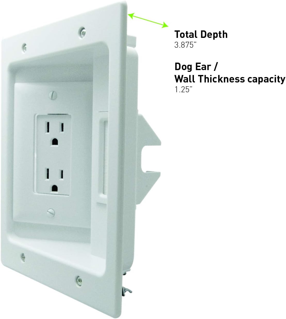 In Wall TV Power Kit with HDMI, White, 6ft Length, Pack of 2 O791