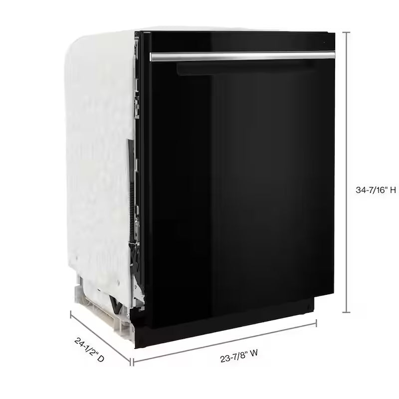 Black Built-In Tall Tub Dishwasher with Third Level Rack E817670