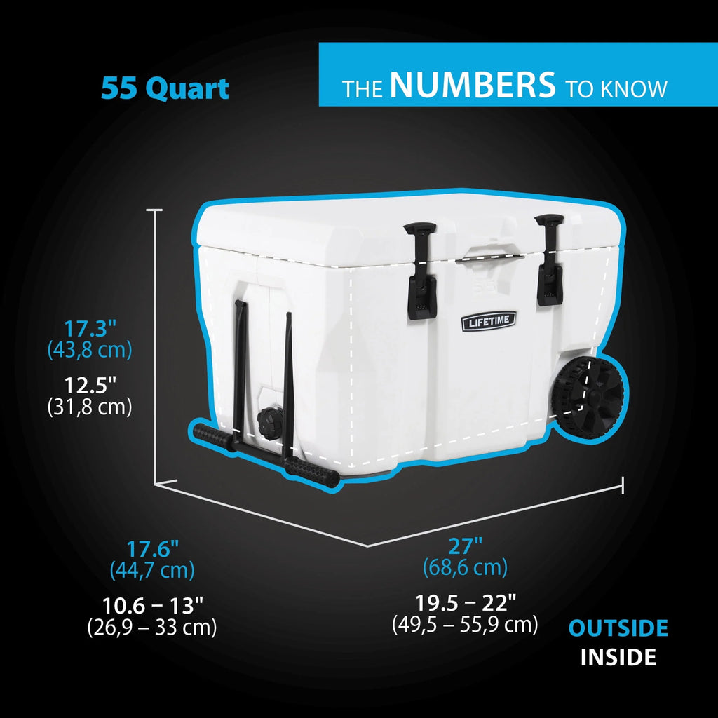 55 Quart Cooler with Wheels G985174