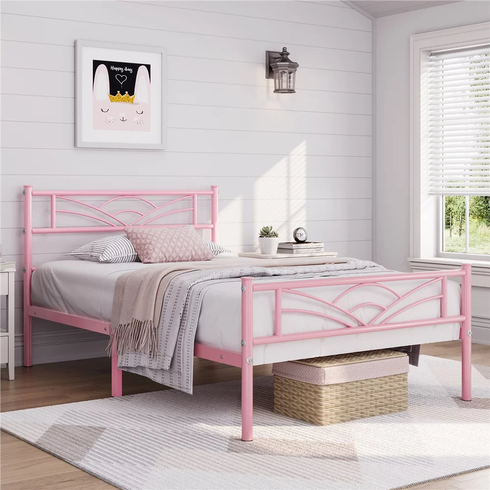 Queen Black Metal Bed H425683
