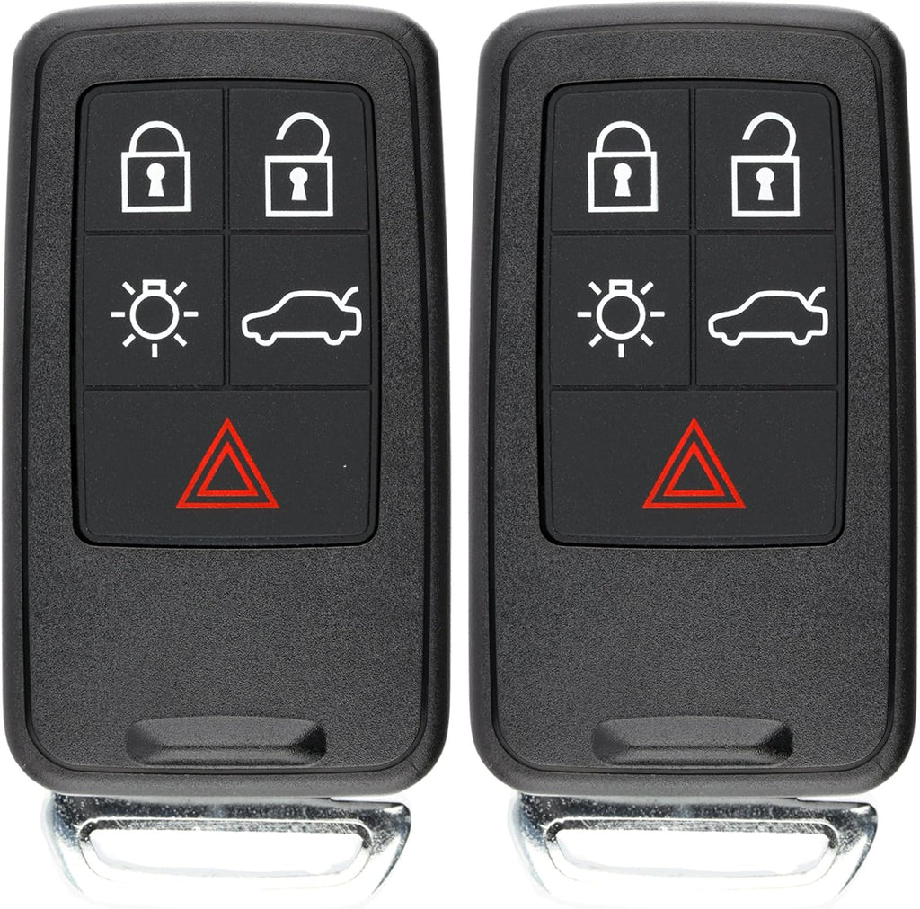 Keyless Entry Remote Control Car Key Fob Uncut Key Blade (Pack of 2) L741196