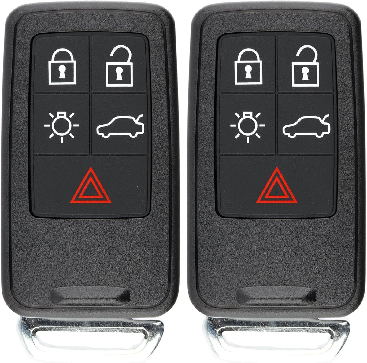 Keyless Entry Remote Control Car Key Fob Uncut Key Blade (Pack of 2) L741196